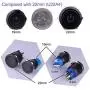 Ulincos Latching Push Button Switch U19C1 1NO1NC SPDT ON/OFF Black Metal Shell with Green LED Suitable for 19mm 3/4'' Mounting Hole (Green) Ulincos Latching Push Button Switch U19C1 1NO1NC SPDT ON/OFF Black Metal Shell with Green LED Suitable for 19mm 3/4'' Mounting Hole (Green)