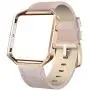 SWEES Leather Bands Compatible with Fitbit Blaze Smart Watch, Genuine Leather Replacement Band with Metal Frame Small & Large for Women Men, Champagne Gold, Rose Gold, Black, Brown, White, Grey, Beige