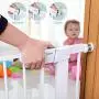 Cumbor 46” Auto Close Safety Baby Gate, Extra Tall and Wide Child Gate, Easy Walk Thru Durability Dog Gate for The House, Stairs, Doorways. Includes 4 Wall Cups, 2.75-Inch and 8.25-Inch Extension Cumbor 46” Auto Close Safety Baby Gate, Extra Tall and Wide Child Gate, Easy Walk Thru Durability Dog Gate for The House, Stairs, Doorways. Includes 4 Wall Cups, 2.75-Inch and 8.25-Inch Extension