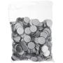 VEVOR Button Parts 1000-Piece 58mm/2.28 Inch Blank Button Badge Parts Set for Button Making Machine Metal Shells Clear Mylar and Plastic Base Components DIY Arts Crafts Supplies for Gifts Souvenirs