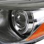 Spec-D Tuning Gunmetal Clear Projector Headlights for 2015-2017 Toyota Camry Head Light Assembly Left + Right Pair