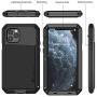 iPhone 11 Pro Max Case, Heavy Duty Shockproof [Tough Armour] Metal Case with Built-in Screen Protector, 360 Full Body Protective Cover for iPhone 11 Pro Max (6.5 Inch), Dust Proof Design -Black