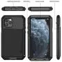 iPhone 11 Pro Max Case, Heavy Duty Shockproof [Tough Armour] Metal Case with Built-in Screen Protector, 360 Full Body Protective Cover for iPhone 11 Pro Max (6.5 Inch), Dust Proof Design -Black