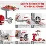 Metal Food Grinder Attachment for KitchenAid Stand Mixers, G-TING Meat Grinder Attachment Included 2 Sausage Stuffer Tubes, 3 Grinding Blades, 3 Grinding Plates Metal Food Grinder Attachment for KitchenAid Stand Mixers, G-TING Meat Grinder Attachment Included 2 Sausage Stuffer Tubes, 3 Grinding Blades, 3 Grinding Plates