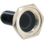 Etopars 3 X Heavy Duty 20A 125V 15A 250V SPST 2 Terminal Pin ON/OFF Rocker Toggle Switch Flick Metal Waterproof Cap Knob