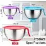 Stainless Steel Mixing Bowls with Lids, E-far Metal Mixing Bowl Set with 3 Graters, Long Handle, Pour Spout, Non-Slip Bottom & Stackable, Great for Cooking, Baking, Prepping, Set of 3 - 5/3/1.5 QT Stainless Steel Mixing Bowls with Lids, E-far Metal Mixing Bowl Set with 3 Graters, Long Handle, Pour Spout, Non-Slip Bottom & Stackable, Great for Cooking, Baking, Prepping, Set of 3 - 5/3/1.5 QT