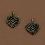 AKOAK 30 Pieces Antique Bronze Alloy Metal Heart Shape Hollow Charms Pendants for Jewelry Making DIY Bracelet Necklace
