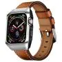 EloBeth 44mm Band Case Compatible with Apple Watch Band 44mm Series 6/5/4 & Apple Watch SE 44mm Bands, Genuine Leather Bands & Metal/PC Protective Case for iWatch Series 6/5/4/SE 44mm (Brown/Silver) EloBeth 44mm Band Case Compatible with Apple Watch Band 44mm Series 6/5/4 & Apple Watch SE 44mm Bands, Genuine Leather Bands & Metal/PC Protective Case for iWatch Series 6/5/4/SE 44mm (Brown/Silver)