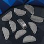 Qiilu 80pcs Woodruff Keys Kit, Metal Woodruff Keys Assortment Set Different Sizes Fasteners Mechanical Industry