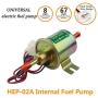 CarBole Universal 12V Heavy Duty Electric Fuel Pump Metal Solid Petrol 12 Volts (Model:HEP-02A)