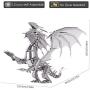 Piececool 3D Metal Model Kits, DIY Dragon Flame Model Kit, 3D Metal Puzzle for Adults, Great Birthday Gifts