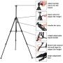 Easel Stand IMAGE Aluminum Metal Tripod Field Easel Adjustable Height 21 to 66 Inches Lightweight and Durable Artist Easel with Portable Bag for Floor/Table-Top Drawing and Displaying
