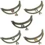 Housweety 5PCs Metal Purse Bag Frame Kiss Clasp Lock Bronze Tone 8.8cm x6cm