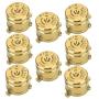 Metal Bullet Buttons Controller Replacement Parts Fit for PS4 (Gold)