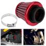 38mm Universal Motorcycle Clamp-On Air Intake Filter Kit, Auto Cold Air Intake Scooter Atv Dirt Pit Bike Motorcycle Air Filter (Black)