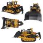 Fisca 1/50 Diecast Bulldozer Model Metal Construction Vehicle Toy