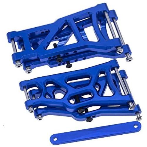 4-Pack Aluminum Front & Rear Suspension A-Arms & Tie Bar Replacement of 2555 3631 2532 for Traxxas 1/10 Slash 2WD RC Car Upgrade Parts Hop Ups