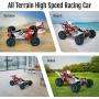 Powerextra Remote Control Car, 1:14 Scale 60+ KMH High Speed RC Cars, 4WD 2.4GHz Off Road Trucks Toys, All Terrain Vehicle Car Gifts with 2 Batteries for Kids & Adults