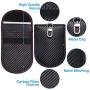 Faraday Bag for Key Fob (2 Pack), TICONN Faraday Cage Protector - Car RFID Signal Blocking, Anti-Theft Pouch, Anti-Hacking Case Blocker (Carbon Fiber/PU)