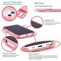 Dockem iPhone 12 Mini Wallet Case: Built-in Metal Plate for Magnetic Mounting & 1 Credit Card Holder (5.4'' Exec M2, Smooth Synthetic Leather, Pink)