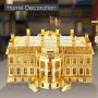 Piececool 3D Metal Model Kits-White House, DIY 3D Metal Puzzle for Adults- US Famous Architecture Model Kits,Great Gift Idea