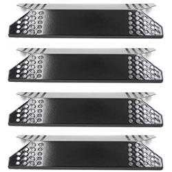 Hongso Gas Grill Heat Shield for Members Mark Grill Parts 720-0691a, 720-0778a, 720-0778c, Nexgrill 720-0778a, 4-Pack 15 1/4 inch Porcelain Steel Heat Plate Tent Flame Tamer BBQ Burner Cover,PPZ691