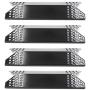 Hongso Gas Grill Heat Shield for Members Mark Grill Parts 720-0691a, 720-0778a, 720-0778c, Nexgrill 720-0778a, 4-Pack 15 1/4 inch Porcelain Steel Heat Plate Tent Flame Tamer BBQ Burner Cover,PPZ691