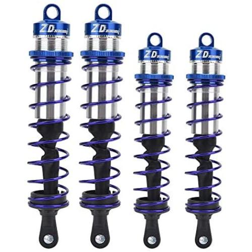 Tbest RC Car Shock Damper, 4pcs Metal Oil Pressure Adjustable Front Shock Damper Rear Shock Damper for 1/8 RC Car