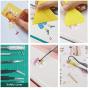 Weeding Tools for Vinyl, JUUMVIR 25 PCS Craft Tools Set Whole Set Vinyl Tools Including Scraper Tool, Scissor, Craft Tweezers, Weeders, Spatula for Weeding Vinyl, Silhouettes, Cameos, Lettering
