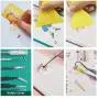 Weeding Tools for Vinyl, JUUMVIR 25 PCS Craft Tools Set Whole Set Vinyl Tools Including Scraper Tool, Scissor, Craft Tweezers, Weeders, Spatula for Weeding Vinyl, Silhouettes, Cameos, Lettering