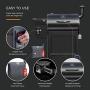 Z Grills ZPG-7002B 2020 Upgrade Wood Pellet Grill & Smoker, 8 in 1 BBQ Grill Auto Temperature Controls, inch Cooking Area, 700 sq in Black