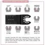 Wrightus 50 Pcs Oscillating Tool Blades, Professional Oscillating Saw Blades,Metal Wood Multitool Blades,Quick Release Durable Oscillating Tool,Multi Tool Blades Fit All Models