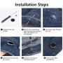 MANMANFEI No Sew Button 17mm Replacement Jean Buttons,15 Sets Instant Adjustable Pants Button Metal Copper Button Replacement Kit Adds Or Reduces an Inch to Any Pants Waist in Seconds