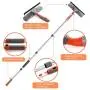 Baban Squeegee Window Cleaner 2 in 1 Window Cleaning Tool with Elbow and Straight Extension Pole, 61'' Telescopic Window Washing Equipment with Bendable Head for Car Indoor Outdoor High Windows (2 Pad) Baban Squeegee Window Cleaner 2 in 1 Window Cleaning Tool with Elbow and Straight Extension Pole, 61'' Telescopic Window Washing Equipment with Bendable Head for Car Indoor Outdoor High Windows (2 Pad)