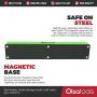 Olsa Tools Hex Bit Organizer with Magnetic Base | Magnetic Hex Bit Organizer for Your Specialty, Drill or Tamper Bits (Green) | Magnetic Bit Holder | Hex Holder | Professional Grade