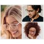 WearMe Pro Blue Light Blocking Glasses Square Style Frame Computer Screen Office Glasses UV Ray Work Blue Blocking Lens