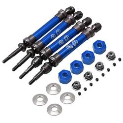 Mxfans 4Pcs RC1:10 Front and Rear Drive Shafts for TRAXXAS Slash 4X4 Rally Car