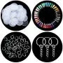 Acrylic Transparent Circle Discs, Circle Key Chains Clear Round Acrylic Keychain Blanks and Silver Tassel Pendant Keyring for DIY Projects and Crafts (12) Acrylic Transparent Circle Discs, Circle Key Chains Clear Round Acrylic Keychain Blanks and Silver Tassel Pendant Keyring for DIY Projects and Crafts (12)