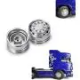 SHYOSUCCE 2PCS Metal Front Wheel Rim Hub 1/14 RC Car Wheel Hub for RC Tamiya 56327 Tractor Truck SHYOSUCCE 2PCS Metal Front Wheel Rim Hub 1/14 RC Car Wheel Hub for RC Tamiya 56327 Tractor Truck