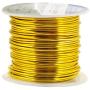 Mandala Crafts Anodized Aluminum Wire for Sculpting, Armature, Jewelry Making, Gem Metal Wrap, Garden, Colored and Soft, 1 Roll(16 Gauge, Gold)