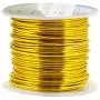 Mandala Crafts Anodized Aluminum Wire for Sculpting, Armature, Jewelry Making, Gem Metal Wrap, Garden, Colored and Soft, 1 Roll(16 Gauge, Gold)
