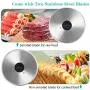 Meat Slicer, Anescra 200W Electric Deli Food Slicer with Two Removable 7.5’’ Stainless Steel Blades and Food Carriage, Child Lock Protection, 0-15mm Adjustable Thickness Food Slicer Machine- Silver