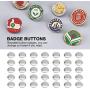 Badge Button Parts,1000 Sets of 1.26inch/32mm Blank Pin Badge Button Parts for Badge & Button Making Machine