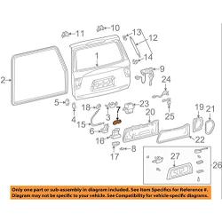 WayJun Power Tailgate Door Lock Actuator Rear for 2001-2007 Toyota Sequoia Replace 691500C010