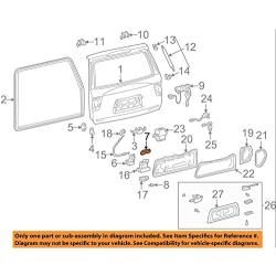 WayJun Power Tailgate Door Lock Actuator Rear for 2001-2007 Toyota Sequoia Replace 691500C010