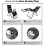 Caravan Sports Infinity Zero Gravity Chair, Black Caravan Sports Infinity Zero Gravity Chair, Black