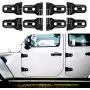 LAIKOU 8PCs Door Hinge Cover Decor Trim Exterior Protection Accessories Fit for 2018-2021 Jeep Wrangler JL JLU & Gladiator JT (Black) LAIKOU 8PCs Door Hinge Cover Decor Trim Exterior Protection Accessories Fit for 2018-2021 Jeep Wrangler JL JLU & Gladiator JT (Black)