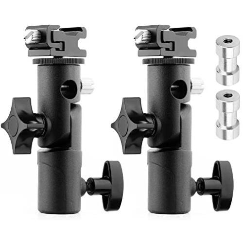 2Pack Anwenk Camera Flash Speedlite Mount Swivel Light Stand Bracket with Umbrella Reflector Holder for Camera DSLR Nikon Canon Pentax Olympus and Other DSLR Flashes Studio Light LED Light 2Pack Anwenk Camera Flash Speedlite Mount Swivel Light Stand Bracket with Umbrella Reflector Holder for Camera DSLR Nikon Canon Pentax Olympus and Other DSLR Flashes Studio Light LED Light
