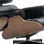 Mid Century Lounge Chair and Ottoman, Expanded Size Classic Modern Chair, Top Grain Leather Palisander Wood, Heavy Duty Base Support for Living Room, Study, Lounge, Office