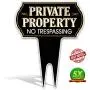 Signs Authority Metal Yard Sign - Private Property No Trespassing Sign - Durable Heavy Duty Dibond Aluminum - Protect Your Home, Safety and Privacy Warning Sign 15 X12 Signs Authority Metal Yard Sign - Private Property No Trespassing Sign - Durable Heavy Duty Dibond Aluminum - Protect Your Home, Safety and Privacy Warning Sign 15 X12
